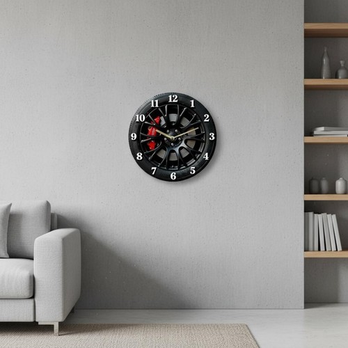 Horloge roue voiture - roue,