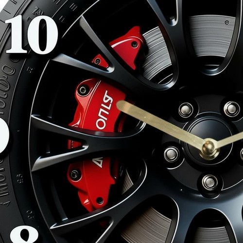 Horloge roue voiture - horloge,