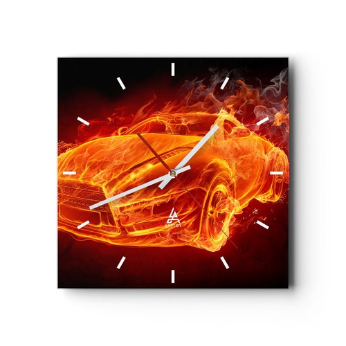 Horloge murale verre - murale,