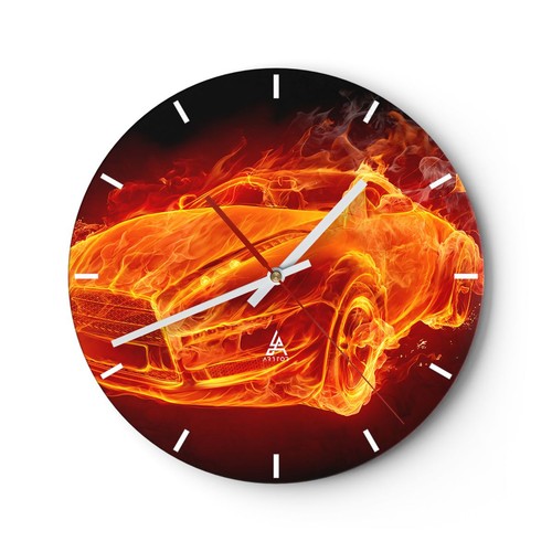 Horloge murale verre - murale, en